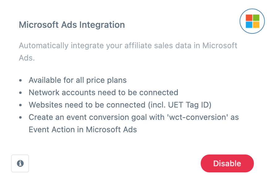 microsoft-ads-conversion-integration-feature-activation
