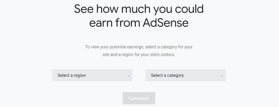 AdSense potential earnings calculator