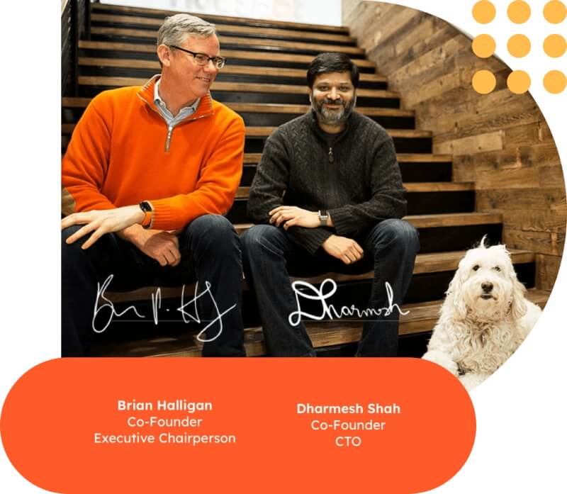 Brian Halligan and Dharmesh Shah founders of HubSpot