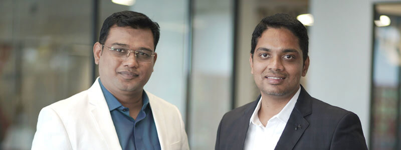 Co-founders of Brainstorm Force Sujay Pawar and Abhijeet Kaldate