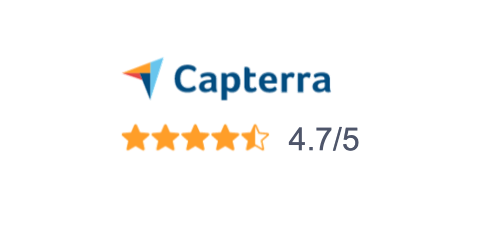 We Can Track Capterra Rating 4.7 / 5