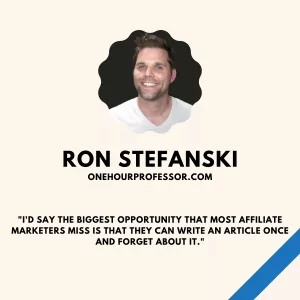 ron stefanski owner at onehourprofessor.com