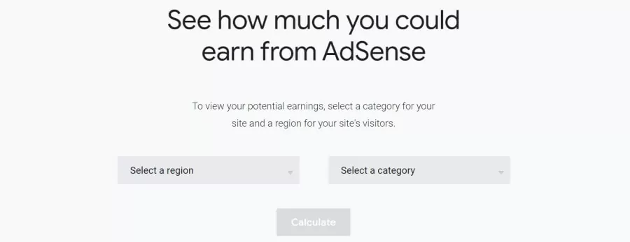 AdSense potential earnings calculator