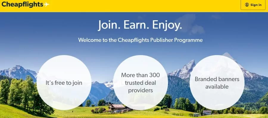 Cheapflights affiliate program